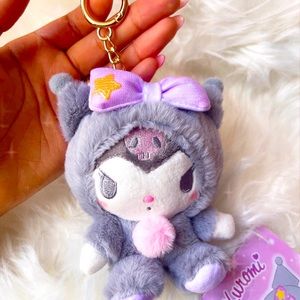 💖💜☁️ Kuromi plush keychain ☁️💜💖